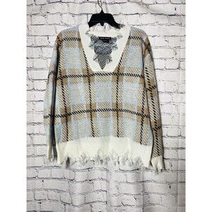 Trendy Threads Women’s Long Sleeve V-Neck Knit Sweater Size 1X